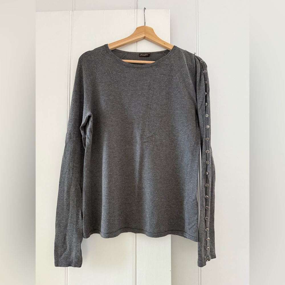 J. McLaughlin Charcoal Knit Sweater
